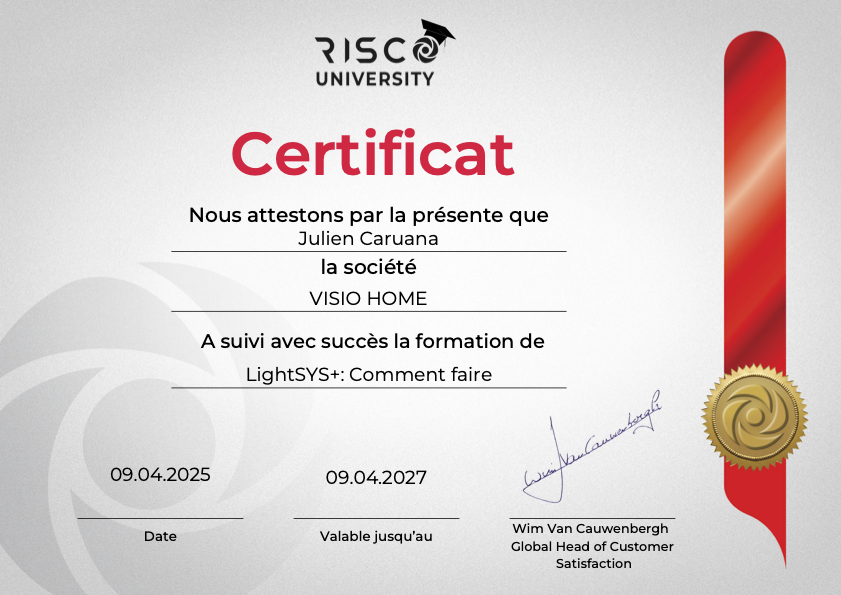 Certificat 8